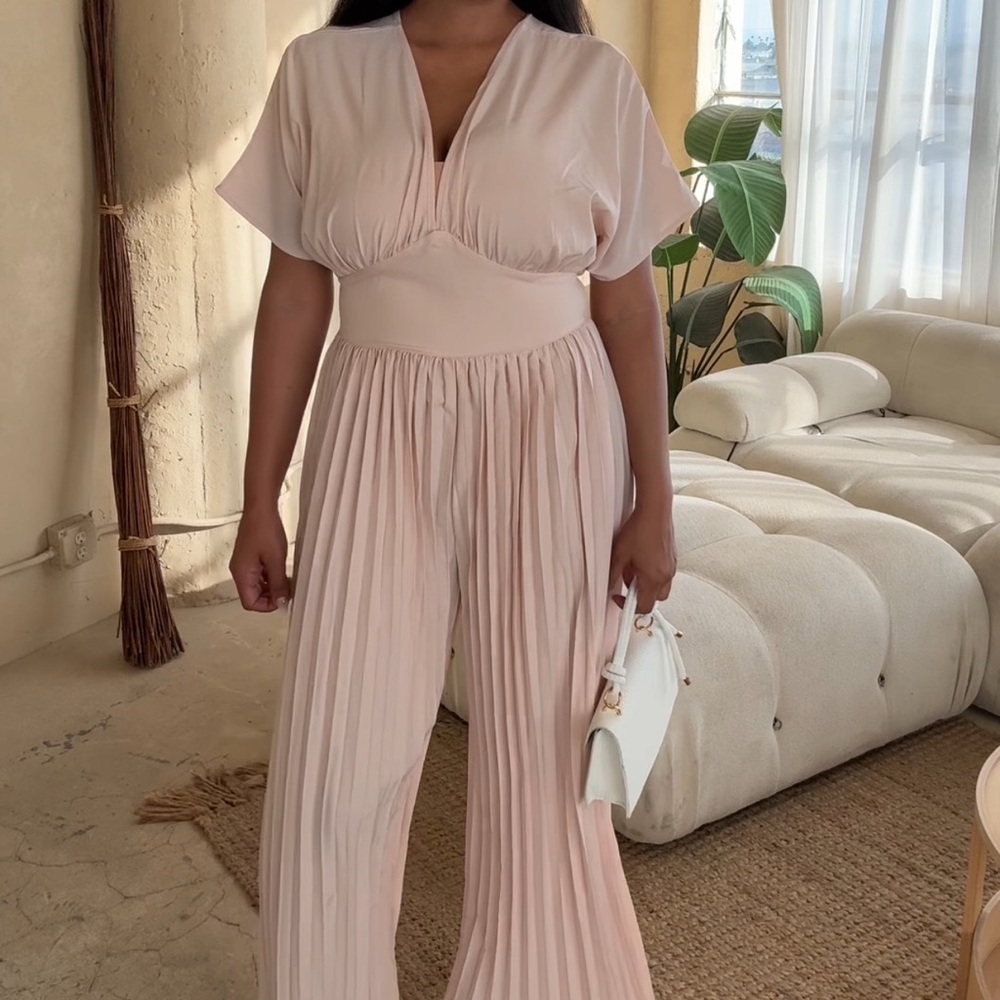 Elegant Blush Pink Jumpsuit
